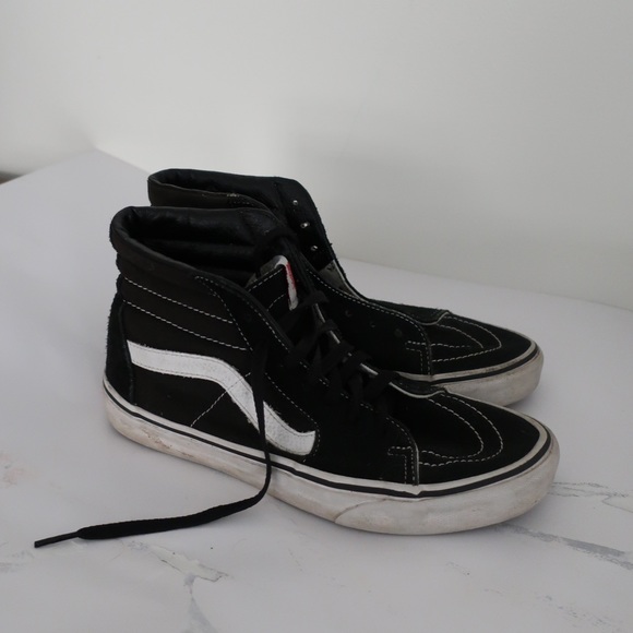 Vans Shoes - Black High Top Old Skool sk8-hi Suede Vans